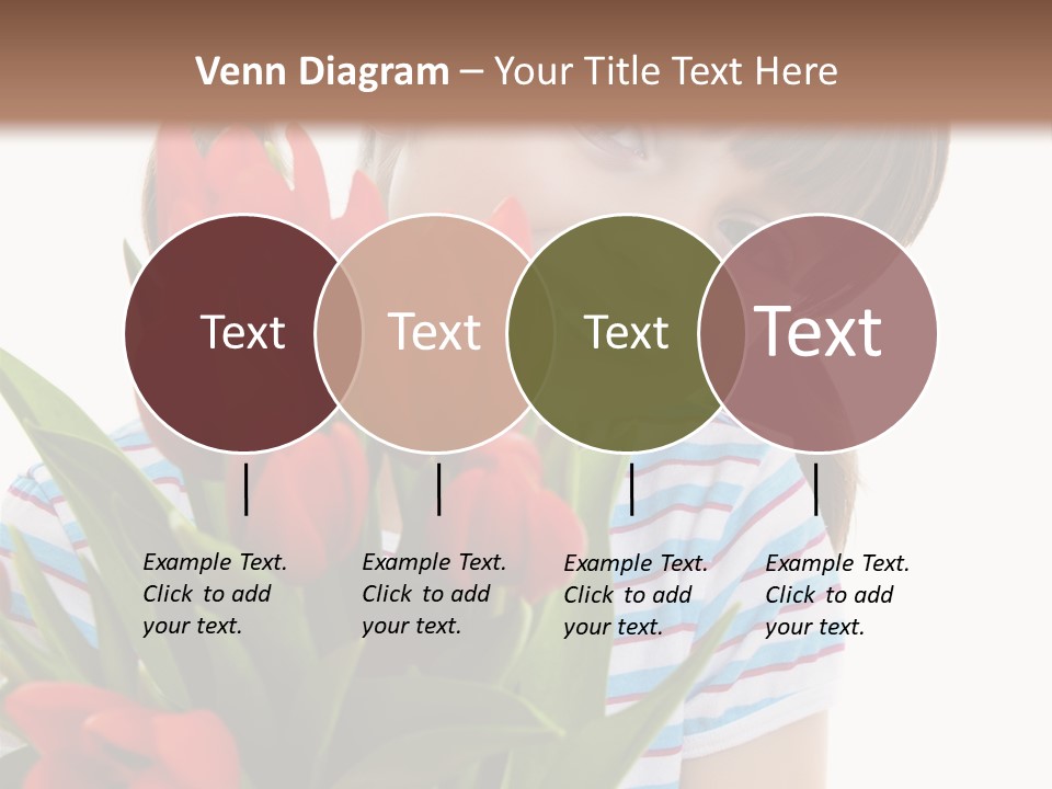 People Joy Flower PowerPoint Template