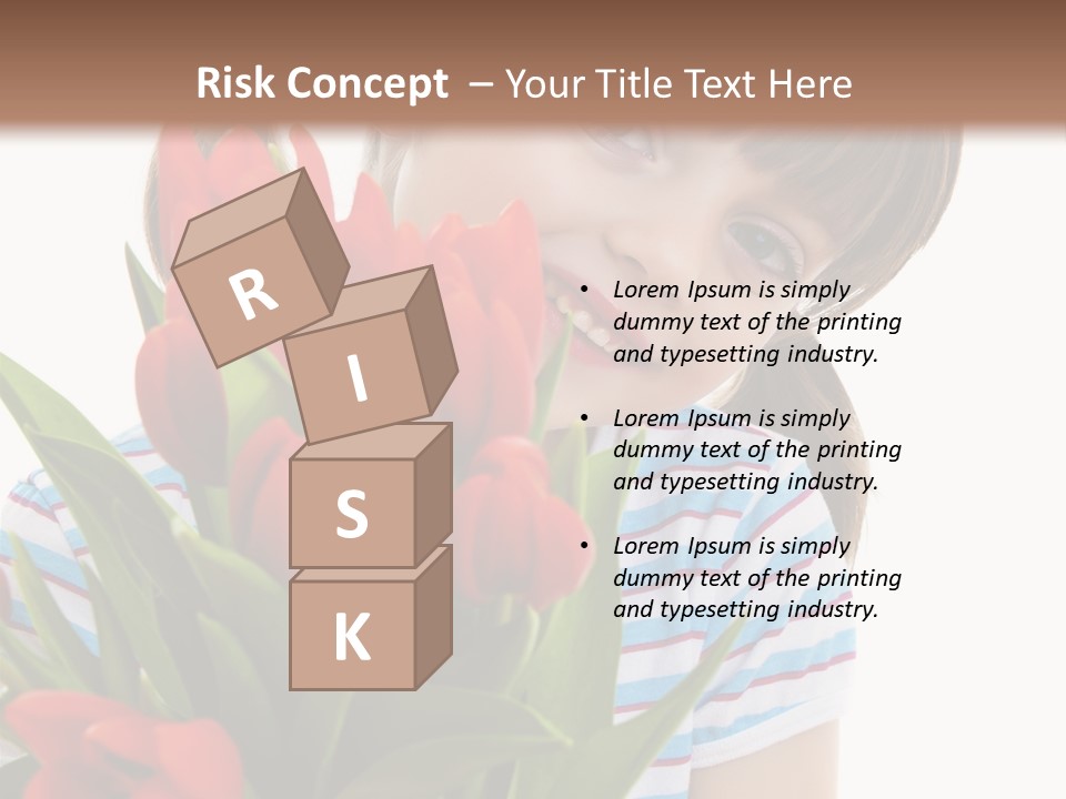 People Joy Flower PowerPoint Template