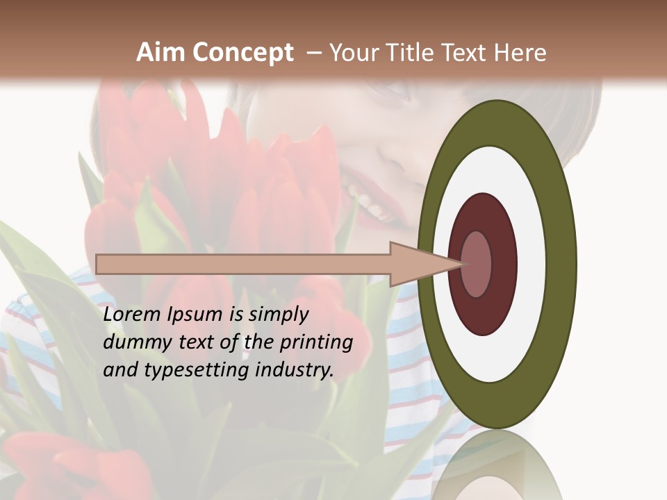 People Joy Flower PowerPoint Template