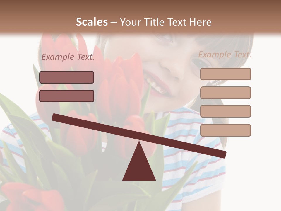 People Joy Flower PowerPoint Template