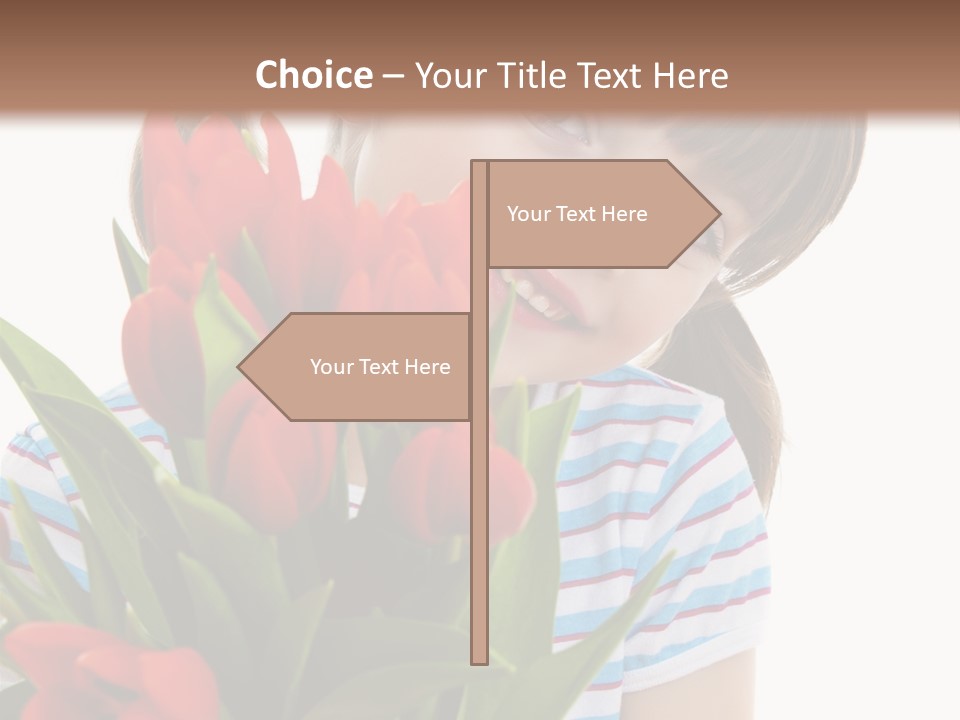 People Joy Flower PowerPoint Template