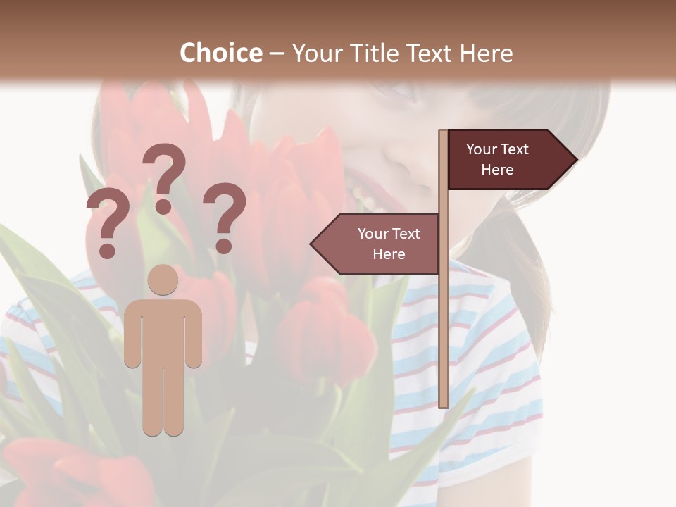 People Joy Flower PowerPoint Template