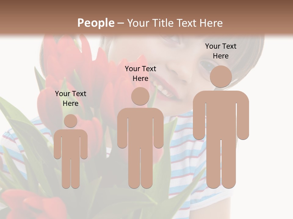 People Joy Flower PowerPoint Template