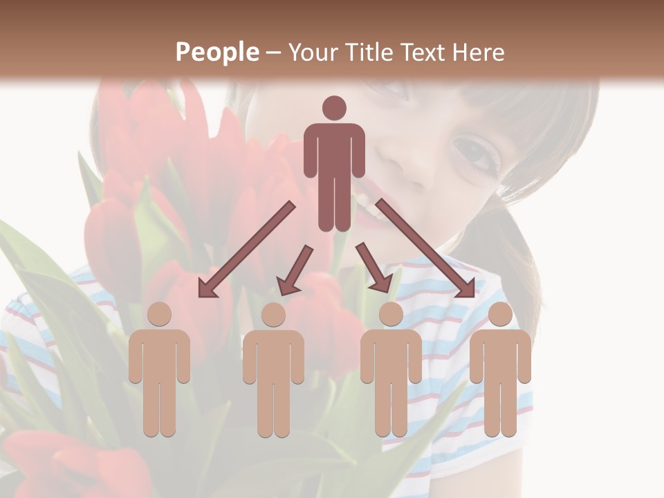 People Joy Flower PowerPoint Template