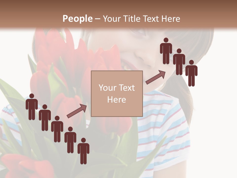 People Joy Flower PowerPoint Template
