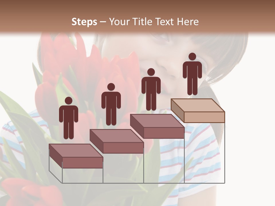 People Joy Flower PowerPoint Template