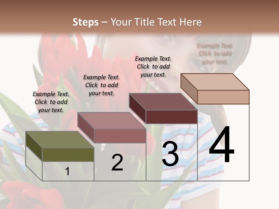 People Joy Flower PowerPoint Template