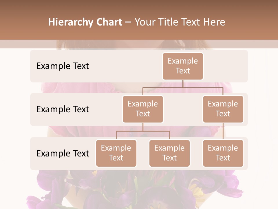 Present Little Girl Isolated PowerPoint Template