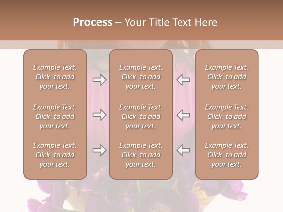 Present Little Girl Isolated PowerPoint Template