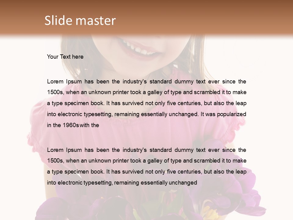 Standing Economy Tie PowerPoint Template