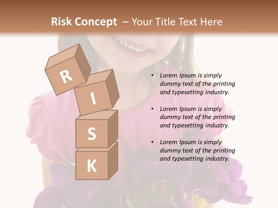 Standing Economy Tie PowerPoint Template