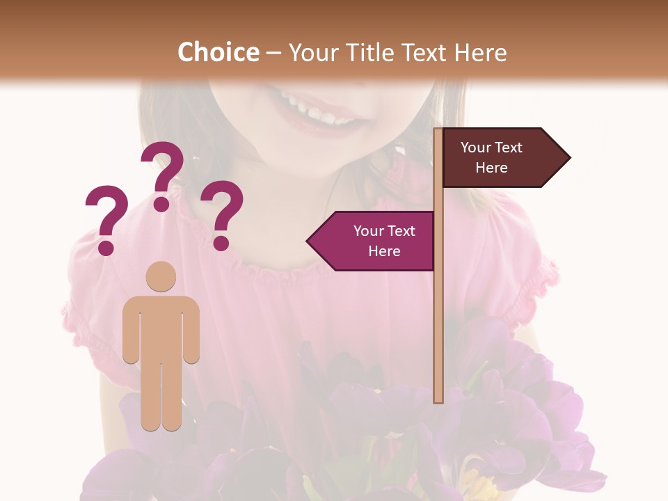 Standing Economy Tie PowerPoint Template