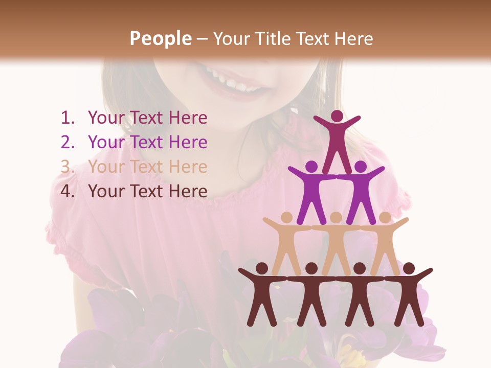 Standing Economy Tie PowerPoint Template