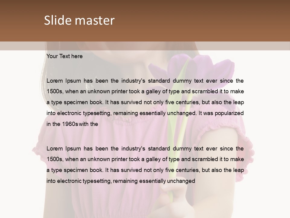 Childhood Hand Kid PowerPoint Template