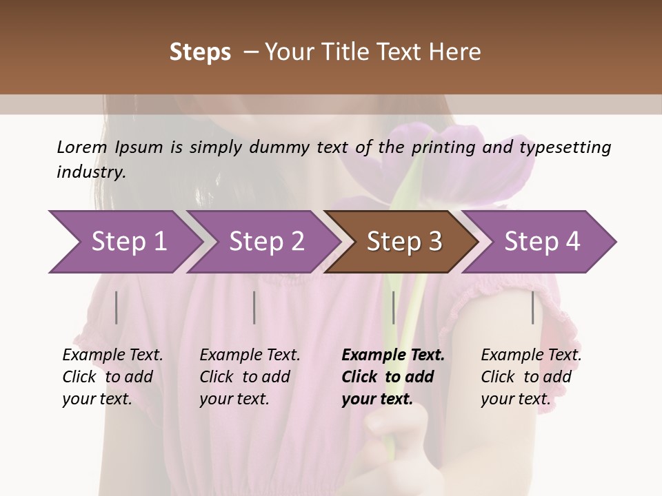 Childhood Hand Kid PowerPoint Template