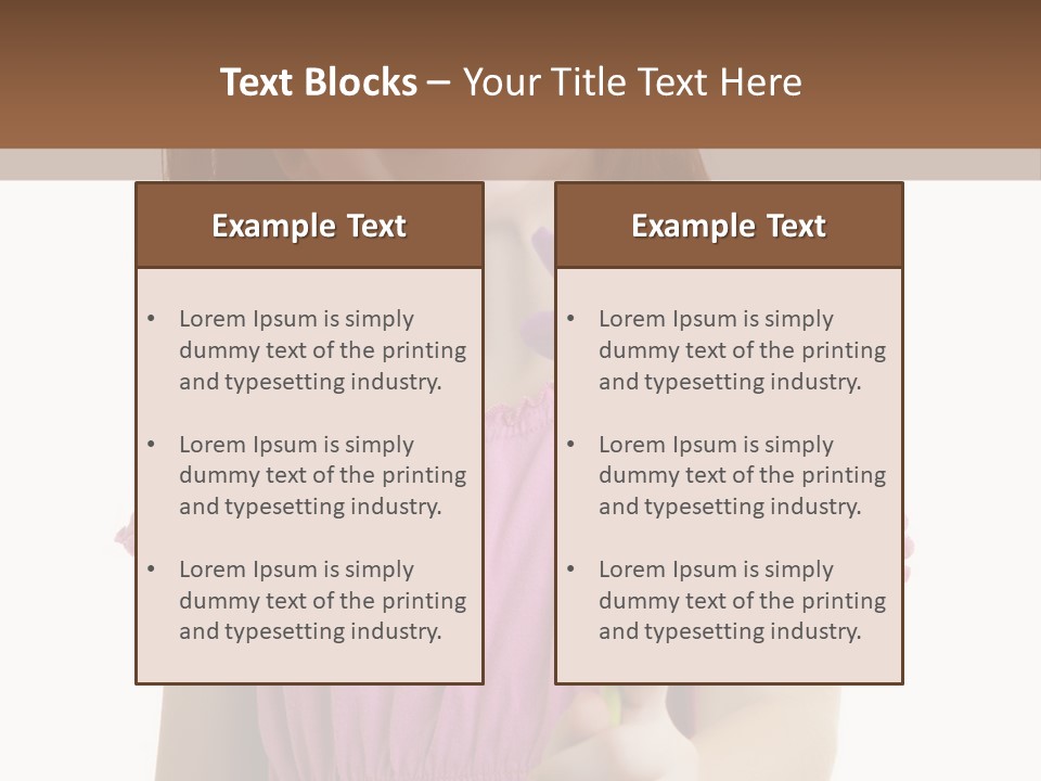 Childhood Hand Kid PowerPoint Template