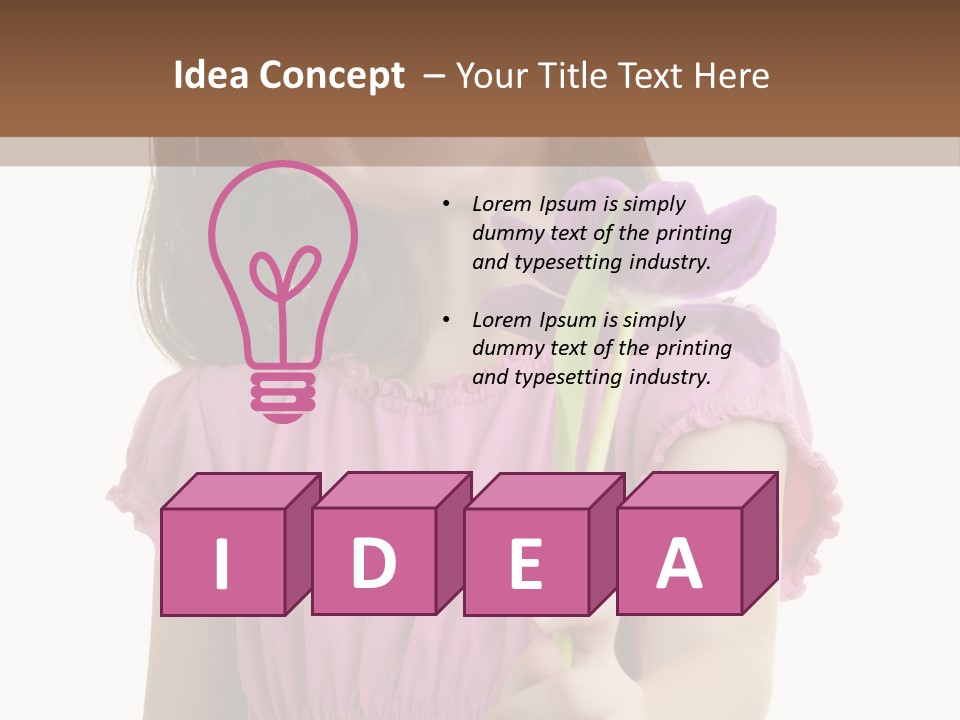 Childhood Hand Kid PowerPoint Template