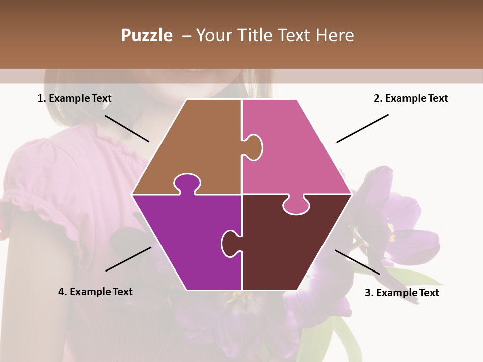 Hand Cheerful Bunch PowerPoint Template