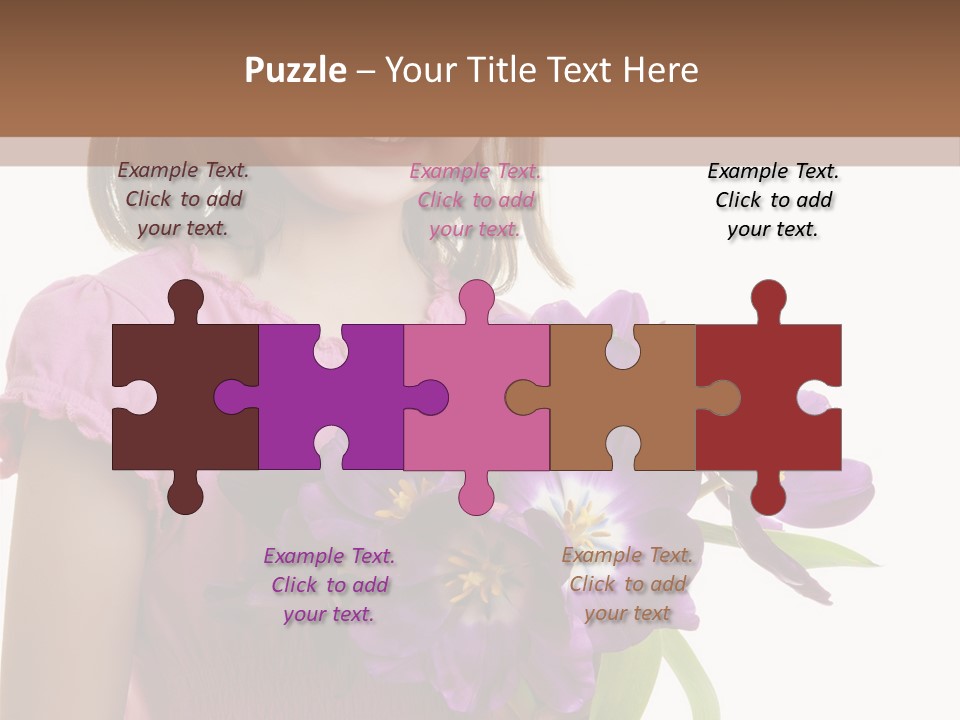 Hand Cheerful Bunch PowerPoint Template