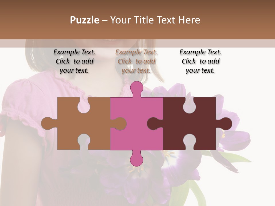 Hand Cheerful Bunch PowerPoint Template