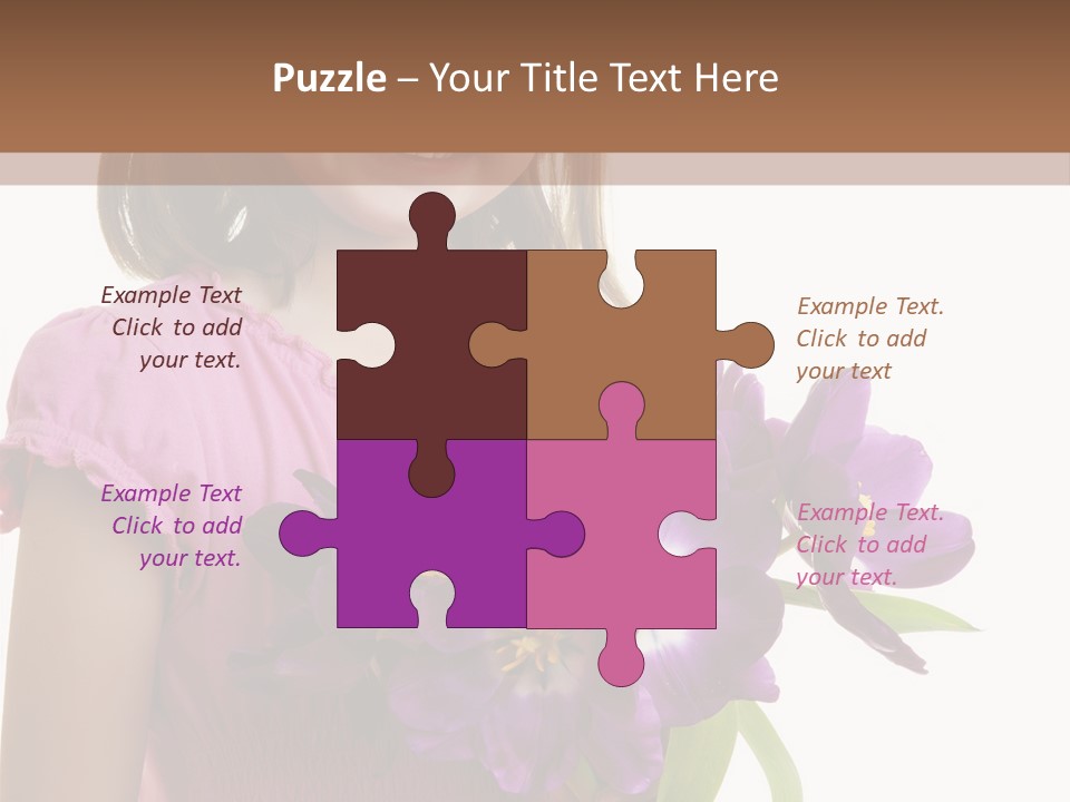 Hand Cheerful Bunch PowerPoint Template