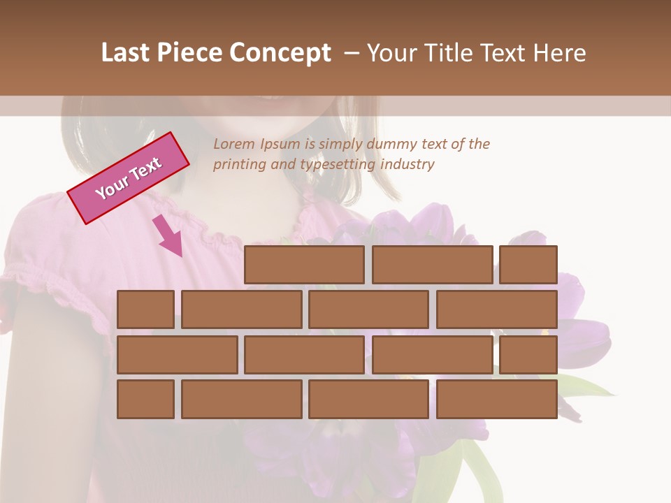 Hand Cheerful Bunch PowerPoint Template