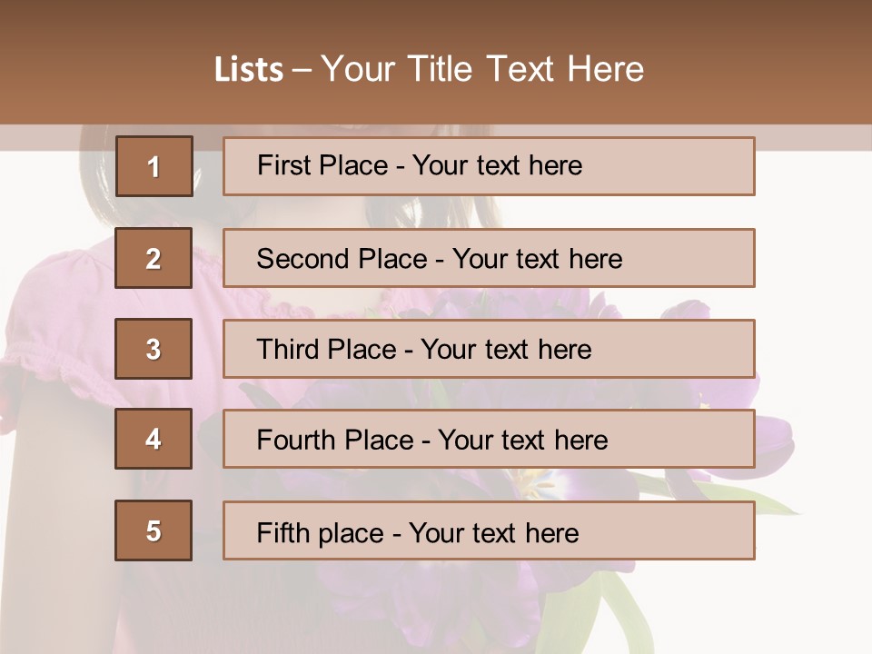 Hand Cheerful Bunch PowerPoint Template