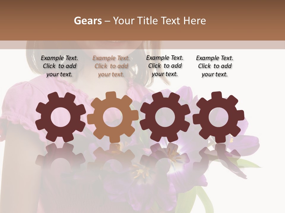 Hand Cheerful Bunch PowerPoint Template