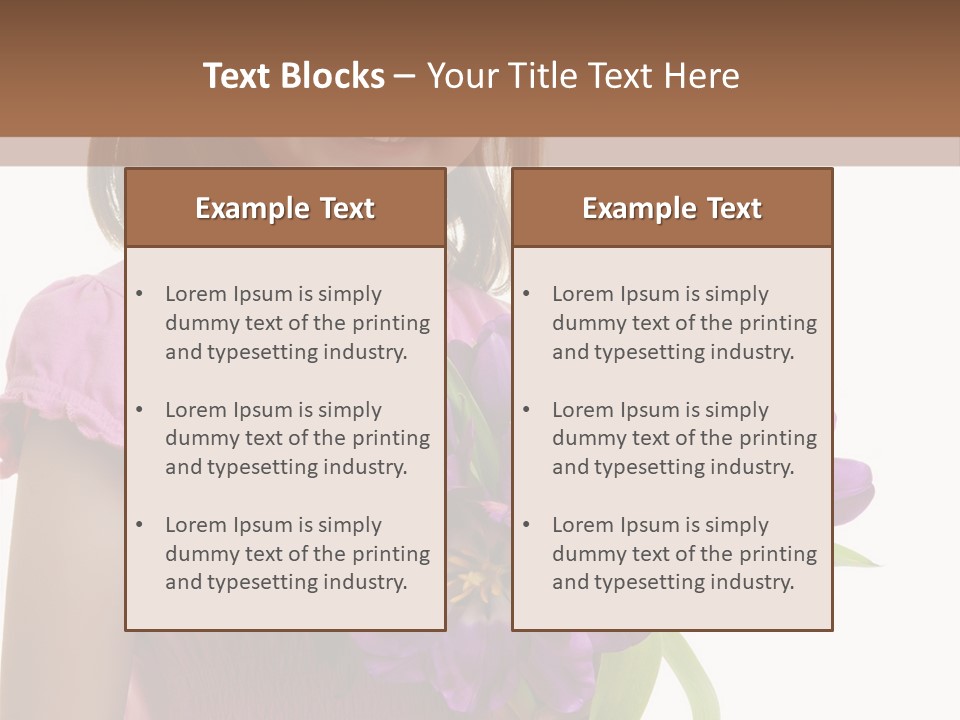 Hand Cheerful Bunch PowerPoint Template