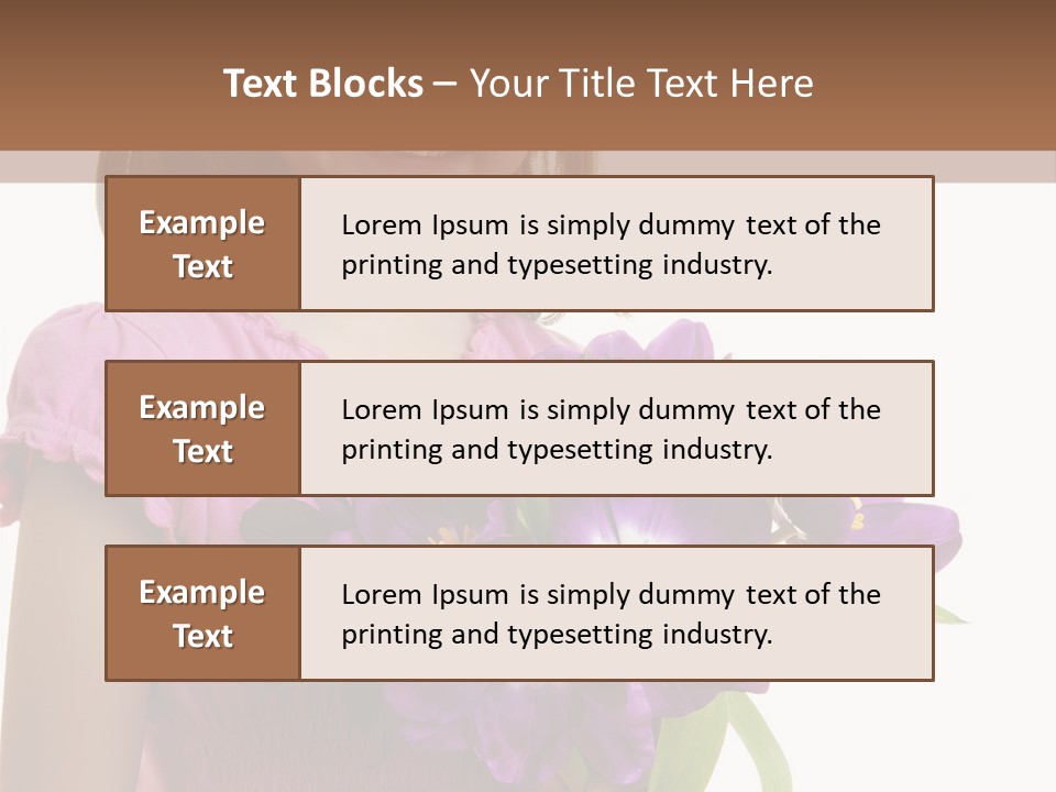 Hand Cheerful Bunch PowerPoint Template