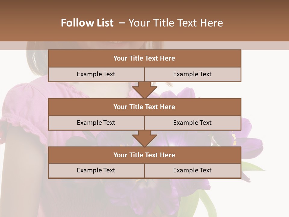 Hand Cheerful Bunch PowerPoint Template