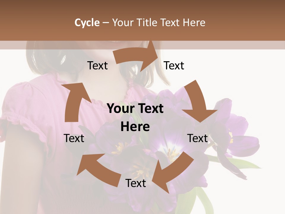 Hand Cheerful Bunch PowerPoint Template