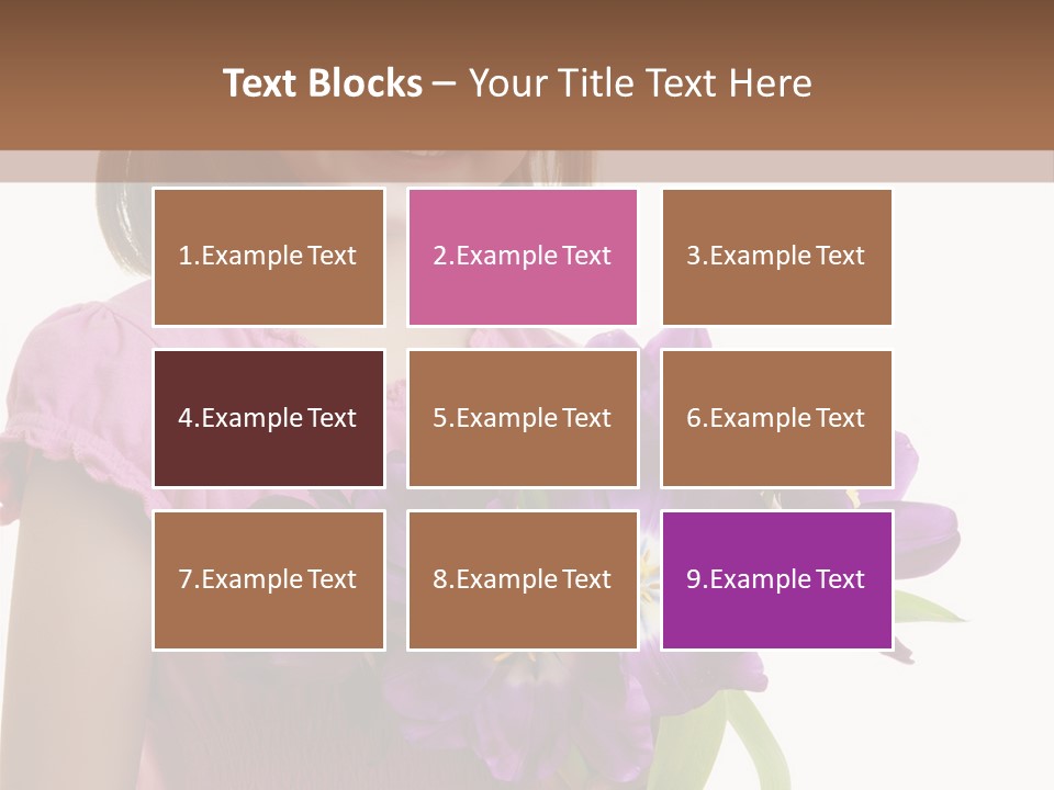 Hand Cheerful Bunch PowerPoint Template