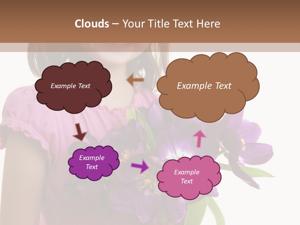 Hand Cheerful Bunch PowerPoint Template