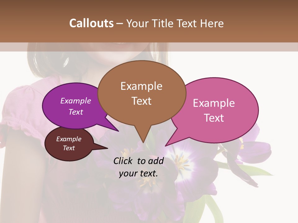 Hand Cheerful Bunch PowerPoint Template