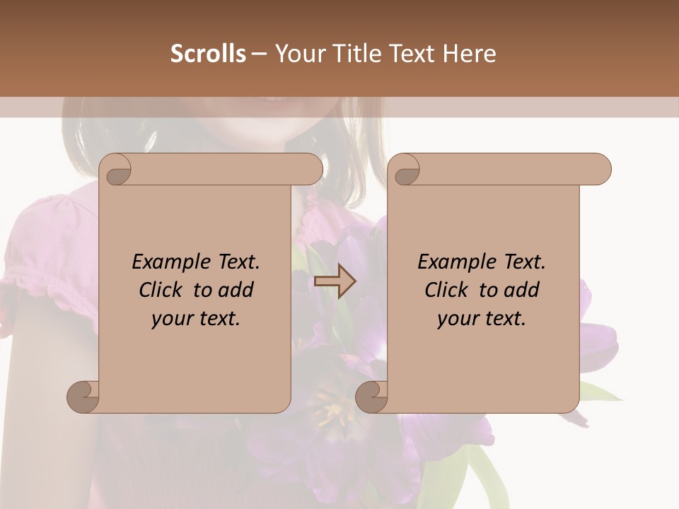 Hand Cheerful Bunch PowerPoint Template