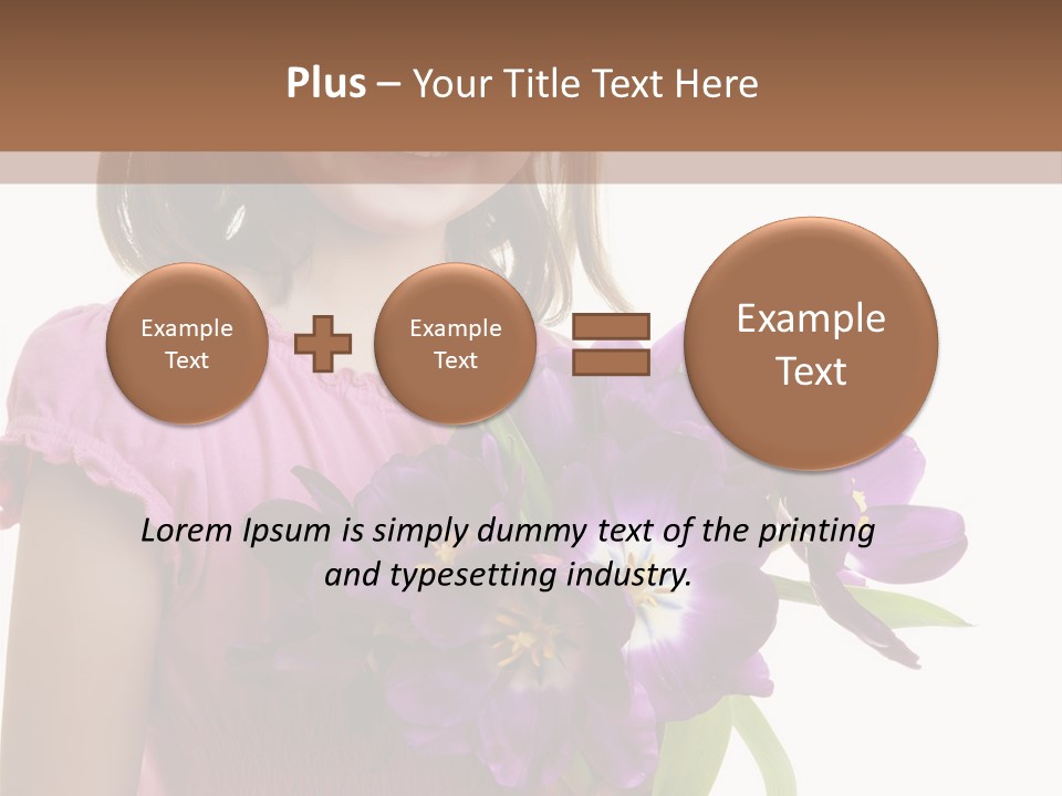 Hand Cheerful Bunch PowerPoint Template