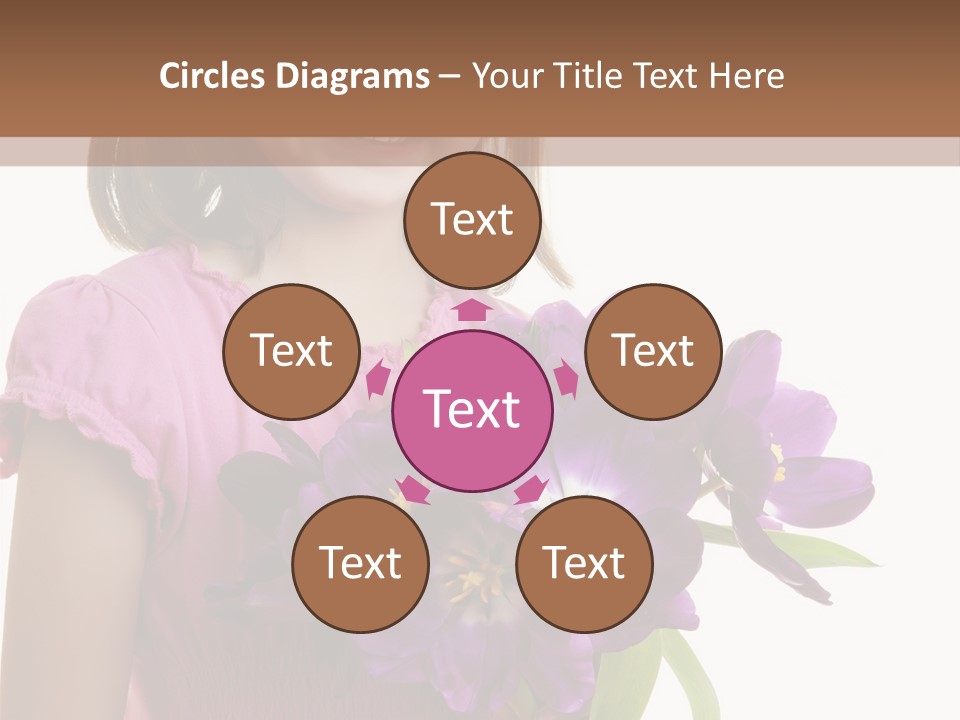 Hand Cheerful Bunch PowerPoint Template