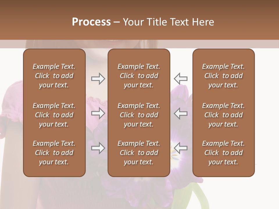 Hand Cheerful Bunch PowerPoint Template