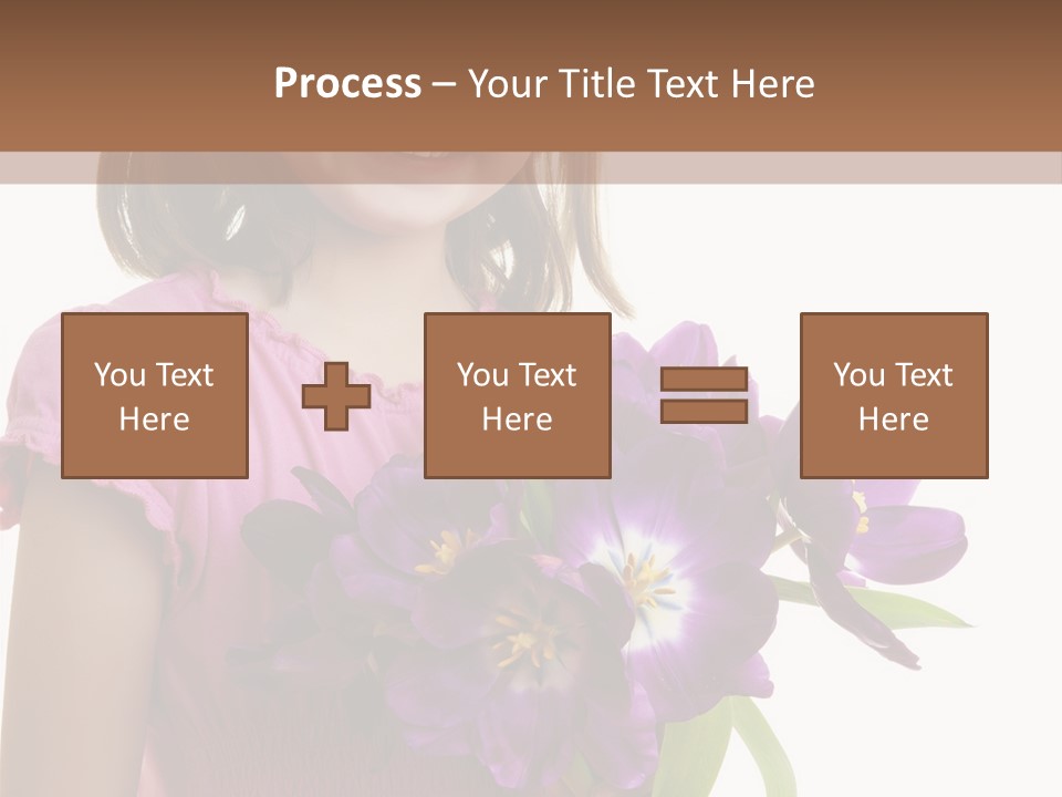 Hand Cheerful Bunch PowerPoint Template