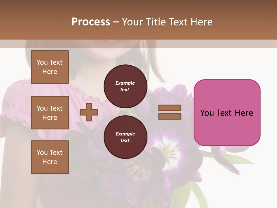 Hand Cheerful Bunch PowerPoint Template