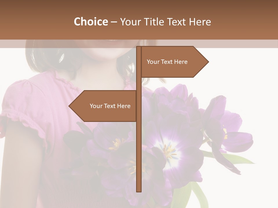 Hand Cheerful Bunch PowerPoint Template