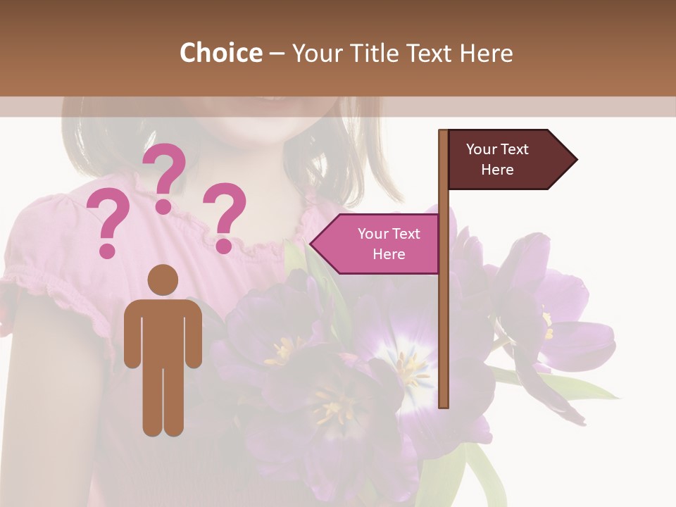 Hand Cheerful Bunch PowerPoint Template