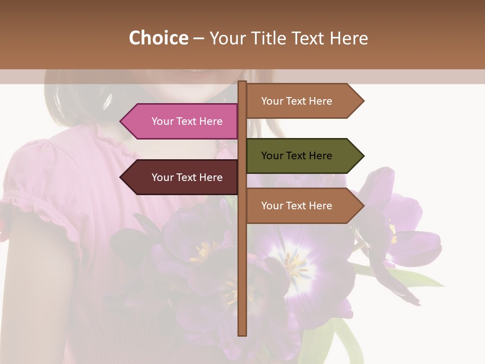 Hand Cheerful Bunch PowerPoint Template