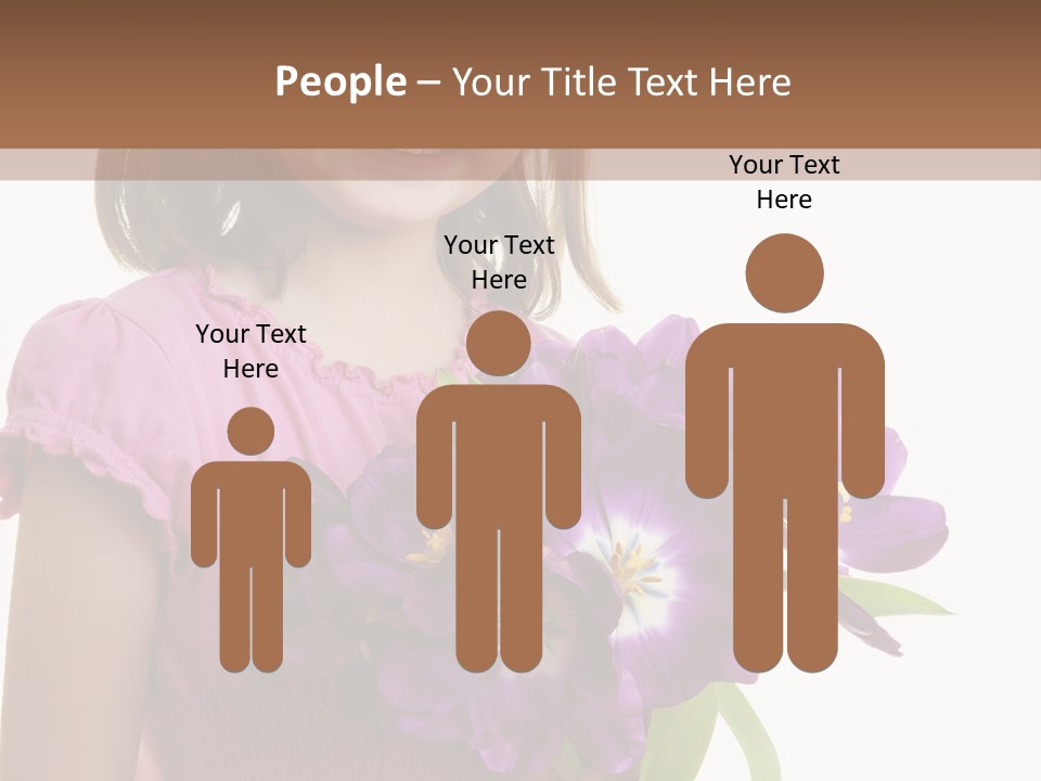 Hand Cheerful Bunch PowerPoint Template