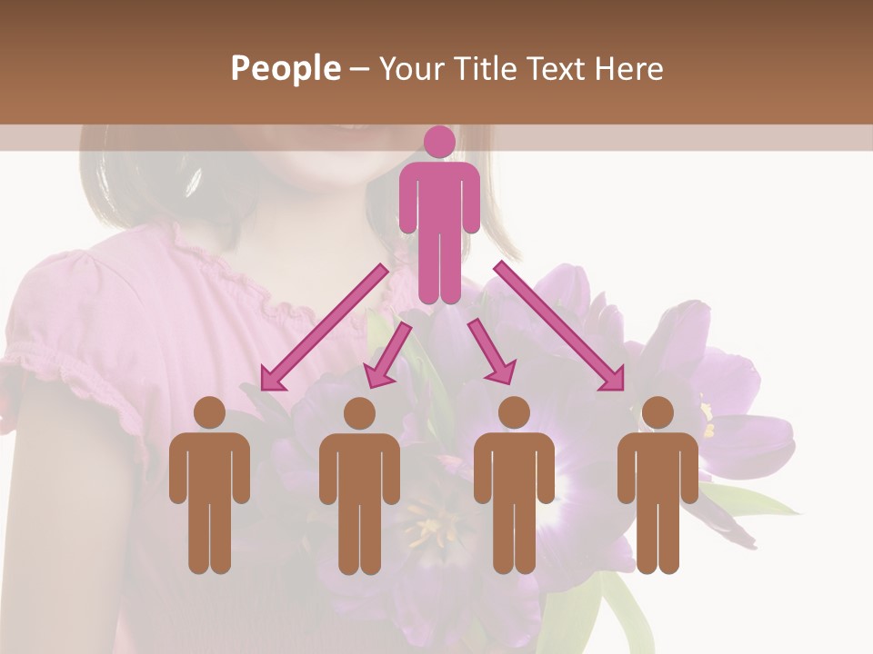 Hand Cheerful Bunch PowerPoint Template