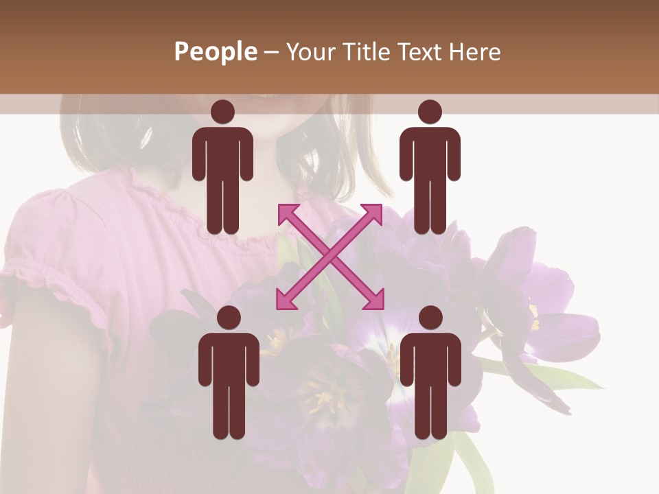 Hand Cheerful Bunch PowerPoint Template