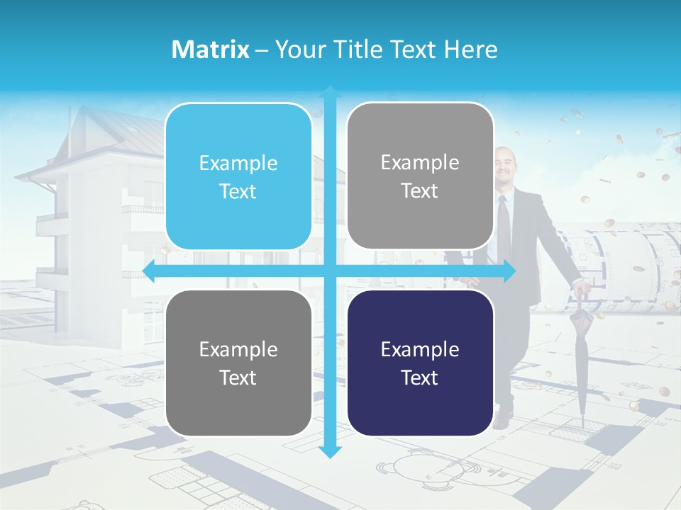 Coin Building Smile PowerPoint Template