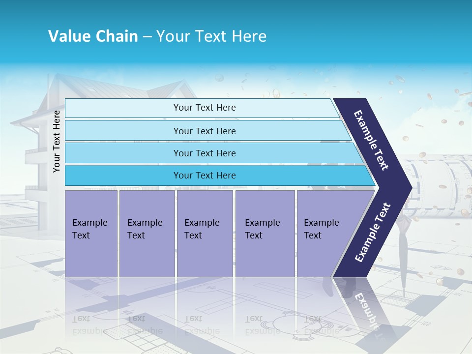 Coin Building Smile PowerPoint Template