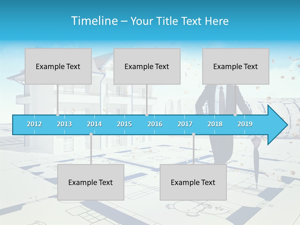 Coin Building Smile PowerPoint Template